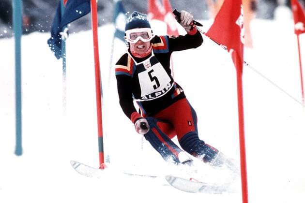 Rosi Mittermaier (BR Deutschland) Alpiner Skilauf OS Winter Damen Olympische Winterspiele 1976, Olympia, Olympiade, Spiele, Ski Alpin, Skisport, Vdia Einzelbild Innsbruck