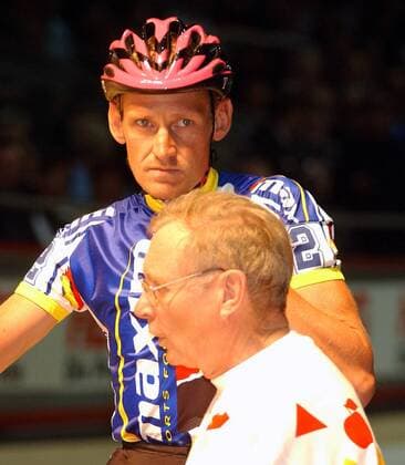 Rolf Aldag (Deutschland, hinten) Radsport Herren 67. Großer Weihnachtspreis 2003, Omnium der Asse Gruppe Dortmund