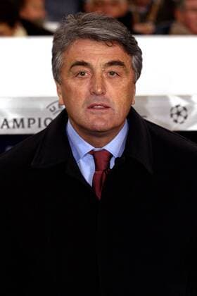 Trainer Radomir Antic (FC Barcelona) Fußball EC 1 Herren Champions League 2002 2003, Mailand - FC Barcelona 0:0, Barca Porträt Mailand