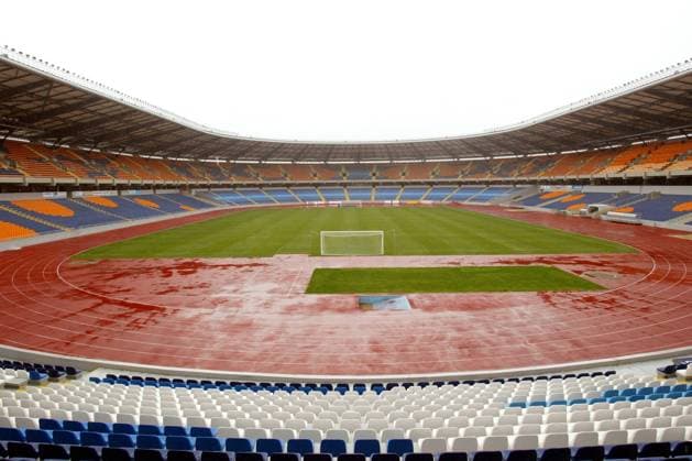Das Estadio Municipal de Coimbra von Academica Coimbra ist Austragungsort der Europameisterschaft 2004 in Portugal Fußball EM Herren Vorschau 2004, Europameisterschaft, Superliga, 1. Portugiesische Liga, Euro, Totale Estadio Municipal de Coimbra Coimbra Leere,