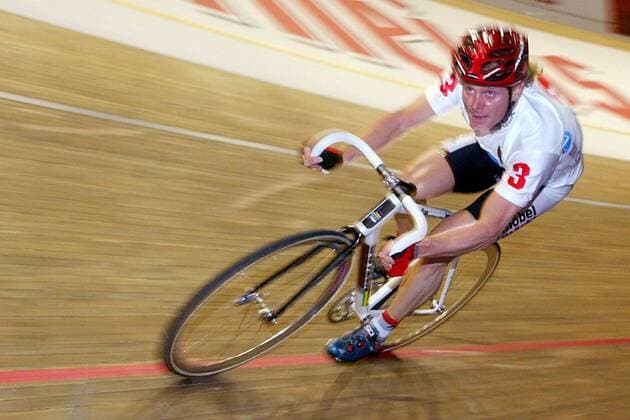 Bruno Risi (Schweiz) Radsport Herren 93. Berliner 6-Tage-Rennen 2004, Sechstagerennen, Sechstage, Sechs, Sixdays, six days, Vdig Einzelbild Berlin
