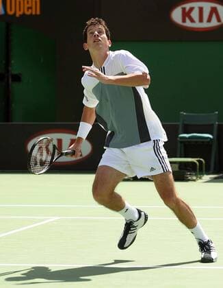 Tim Henman (Großbritannien) Tennis Herren Australian Open 2004, Grand Slam, ATP-Tour, Hartplatz, Hardcourt, Hartplatztennis, Hartplatzturnier, Einzelbild Melbourne
