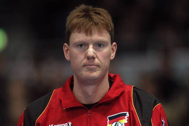 Volker Zerbe (Deutschland) Handball Länderspiel Herren Länderspiel 2004, Test, Testspiel, Nationalmannschaft, Nationalteam, Nationaltrikot Porträt Dortmund