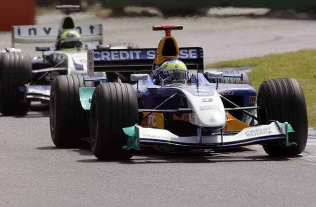 Giancarlo Fisichella (Italien Sauber-Petronas) in seinem Boliden Motorsport Grand Prix Herren Großer Preis von Australien 2004, Formel 1 Weltmeisterschaft, F1, F, GP, WM, Vdig Gruppe Albert Park Melbourne