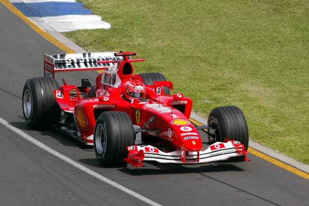 Michael Schumacher (Deutschland Ferrari) in seinem Boliden Motorsport Grand Prix Herren Großer Preis von Australien 2004, Formel 1 Weltmeisterschaft, F1, F, GP, WM, Training, Vdig Einzelbild Albert Park Melbourne