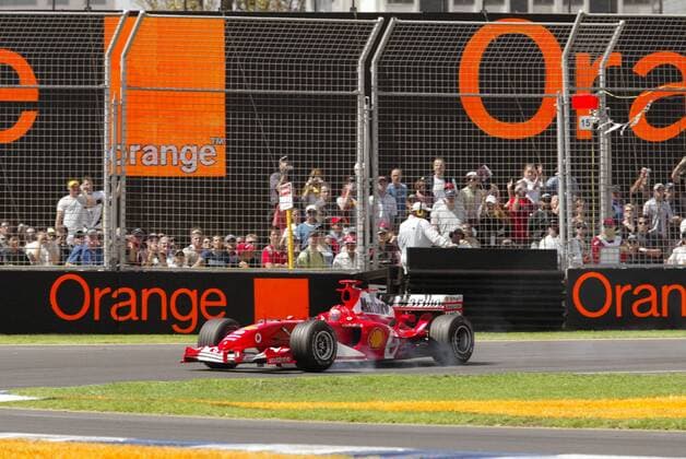 Michael Schumacher (Deutschland Ferrari) in seinem Boliden Motorsport Grand Prix Herren Großer Preis von Australien 2004, Formel 1 Weltmeisterschaft, F1, F, GP, WM, Qualifying, Vdig Totale Albert Park Melbourne