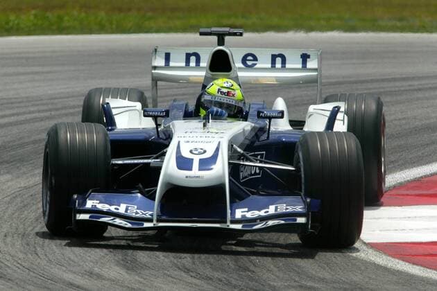 Ralf Schumacher (Deutschland BMW-Williams) in seinem Boliden Motorsport Grand Prix Herren Großer Preis von Malaysia 2004, Formel 1 Weltmeisterschaft, F1, F, GP, WM Einzelbild Sepang Kuala Lumpur
