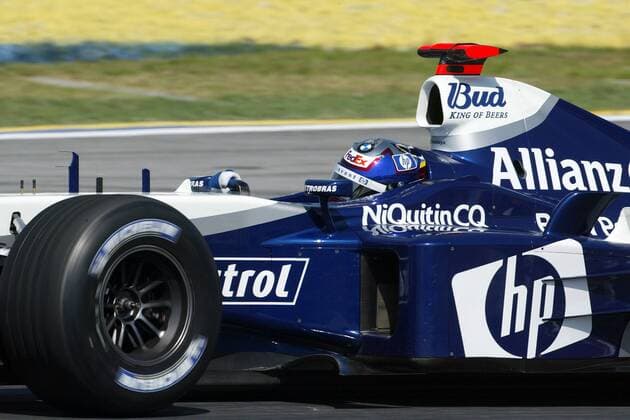 Juan-Pablo Montoya (Kolumbien BMW-Williams) in seinem Boliden Motorsport Grand Prix Herren Großer Preis von Malaysia 2004, Formel 1 Weltmeisterschaft, F1, F, GP, WM Einzelbild Sepang Kuala Lumpur