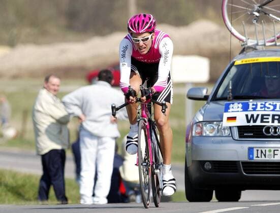 Christian Werner (Deutschland T Mobile) Radsport Herren Criterium International 2004, Kriterium, Straßenradsport, Straße, Rad, Zeitfahren, Vdig Einzelbild 3.Etappe: Charleville Mezieres