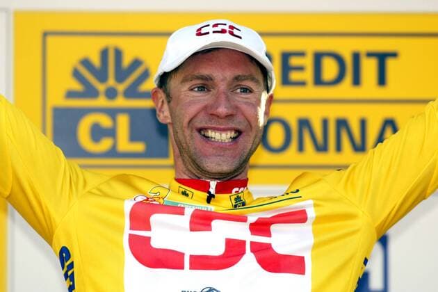 Jens Voigt (Deutschland CSC) gewinnt die Gesamtwertung des Criterium International Radsport Herren Criterium International 2004, Kriterium, Straßenradsport, Straße, Rad, Vdig Einzelbild Freude,