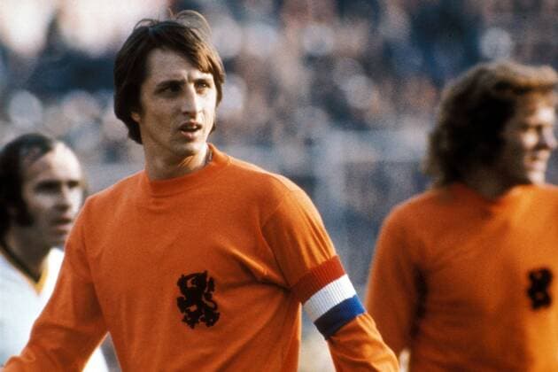 Johan Cruyff (Niederlande) Fußball Länderspiel Herren Weltmeisterschaftsqualifikation 1973, Qualifikation, Länderspiel, Nationalmannschaft, Nationalteam Einzelbild Amsterdam