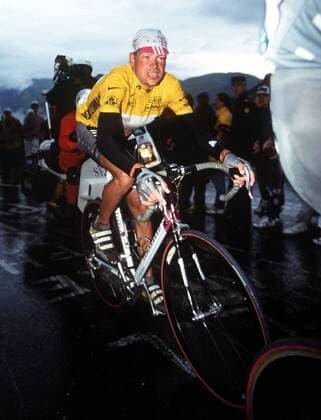 Jan Ullrich (Deutschland Team Telekom) im gelben Trikot Radsport Herren Tour de France 1998, Straßenradsport, Straße, Rad, Vdia Einzelbild 15. Etappe: Grenoble - Les deux Alpes