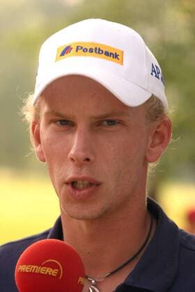 Marcel Siem (Deutschland) im Premiere-Interview Golf Herren Deutsche Bank SAP Open 2004, Golfen, PGA European Tour, TPC of Europe Porträt St. Leon-Rot Heidelberg