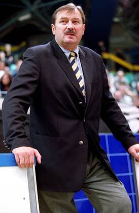 Trainer Jerzy Klempel (Slask Wroclaw) - NOT TO BE PUBLISHED IN POLAND Handball Herren Saison 2001 2002 Einzelbild Breslau