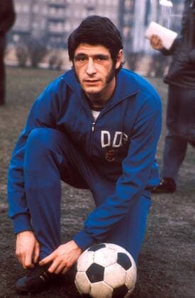 Hans-Bert Matoul (DDR) Fußball Herren Nationalmannschaft 1974, Nationalteam, Vorstellung, Präsentation, Pressetermin Einzelbild