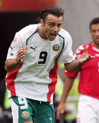 Dimitar Berbatov (Bulgarien) schreit seinen Frust heraus Fußball EM Herren Euro 2004, Europameisterschaft, Länderspiel, Nationalmannschaft, Nationalteam, Gruppe C Einzelbild Braga Enttäuschung, Verzweiflung, Wut