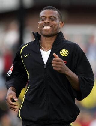 Sunday Oliseh (BVB) Fußball 1. BL Herren Saisonvorbereitung 2004 2005, Vorbereitung, Testspiel, Test, Vreden - Borussia Dortmund 0:1 Einzelbild Vreden