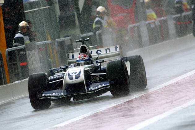 Marc Gene (Spanien BMW-Williams) in seinem Boliden Motorsport Grand Prix Herren Großer Preis von Frankreich 2004, Formel 1 Weltmeisterschaft, F1, F, GP, WM, Freies Training Einzelbild Circuit de Nevers Magny-Cours