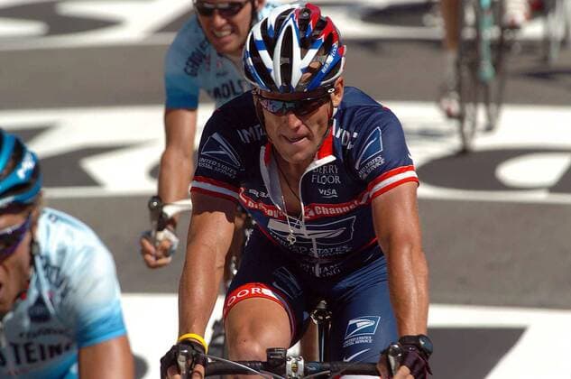 Lance Armstrong (USA US Postal Service) Radsport Herren Tour de France 2004, Straßenradsport, Straße, Rad, Vdig Einzelbild 11. Etappe Saint-Flour - Figeac  