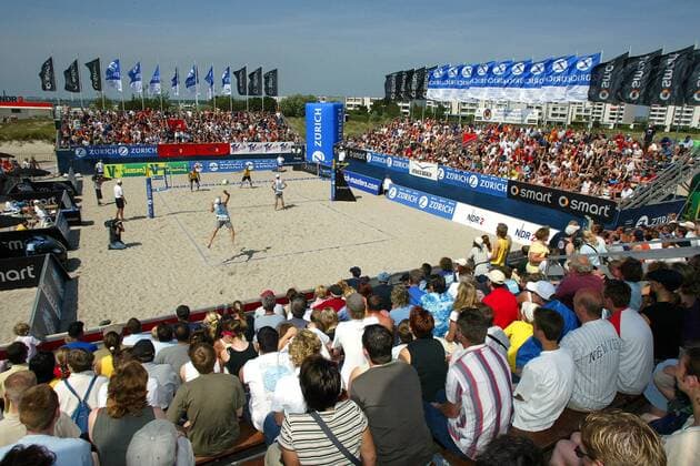 Beachvolleyball auf Fehmarn Beachvolleyball Herren Zürich Masters 2004, Beach Totale Burg auf Fehmarn