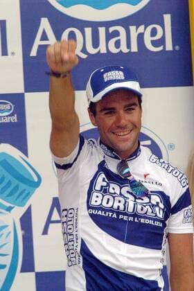 Aitor Gonzalez (Spanien Fassa Bortolo) bejubelt seinen Etappensieg Radsport Herren Tour de France 2004, Straßenradsport, Straße, Rad, Vdig, Einzelbild 14. Etappe Carcassonne - Nimes Freude,  