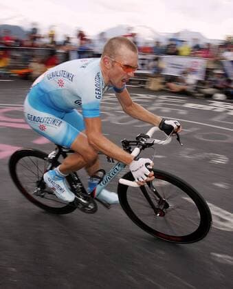 Georg Totschnig (Österreich Gerolsteiner) Radsport Herren Tour de France 2004, Straßenradsport, Straße, Rad, Zeitfahren, Einzelzeitfahren, Bergzeitfahren, Einzelbild Dhuez 16. Etappe Bourg d Oisans - L Alpe d Huez Dynamik,