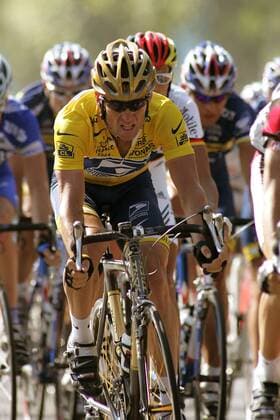 Lance Armstrong (USA US Postal Service) Radsport Herren Tour de France 2004, Straßenradsport, Straße, Rad Einzelbild 20. Etappe: Montereau Fault Yonne - Paris