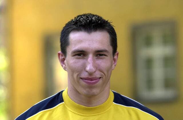 Torwart Slawomir Szmal (TuS-N-Lübbecke) Handball 1. BL Herren Saison 2004 2005, Vorstellung, Präsentation, Pressetermin, Porträttermin, Porträt Lübbecke