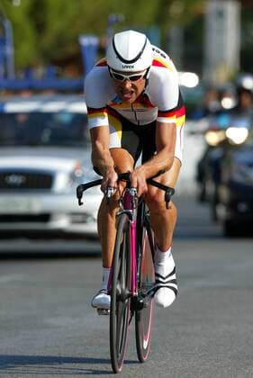 Jan Ullrich (Deutschland) Radsport OS Sommer Herren Olympische Sommerspiele Athen 2004, Olympia, Olympiade, Spiele, Straßenradsport, Straße, Rad Einzelbild Vouliagmeni