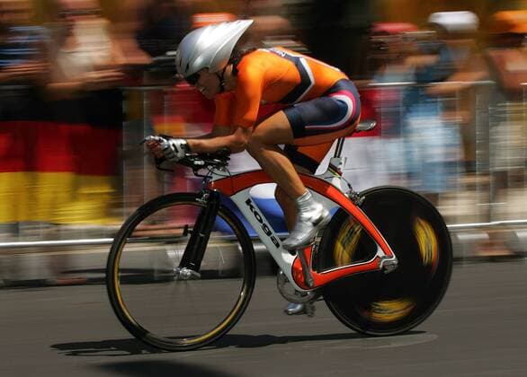 Leontien Zijlaard-van Moorsel (Niederlande) Radsport OS Sommer Damen Olympische Sommerspiele Athen 2004, Olympia, Olympiade, Spiele, Straßenradsport, Straße, Rad Einzelbild Vouliagmeni