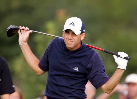 Sergio Garcia (Spanien) Golf Herren BMW International Open 2004, PGA European Tour, Golfen Einzelbild Golfclub Eichenried Nord München Skepsis,