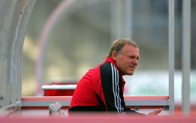Trainer Hermann Gerland (Bayern Amateure) Fußball Herren Regionalliga Süd 2004 2005, 3. Liga, FC Bayern München Amat., A Einzelbild Augsburg