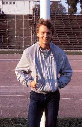 Andreas Thom (BFC Dynamo) Fußball 1. BL Herren DDR-Oberliga 1988 1989, BFC Dynamo Berlin Einzelbild Aufnahmedatum geschätzt Berlin