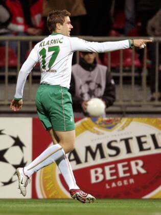 Ivan Klasnic (Bremen) - Torjubel Fußball EC 1 Herren Champions League 2004 2005, SV Werder Bremen Einzelbild Bremen Begeisterung, Freude,