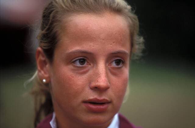 Isabell Werth (Deutschland) Pferdesport Damen Dressurreiten 1991, Reiten, Reitsport, Dressur, Vdia, Porträt Aufnahmedatum geschätzt