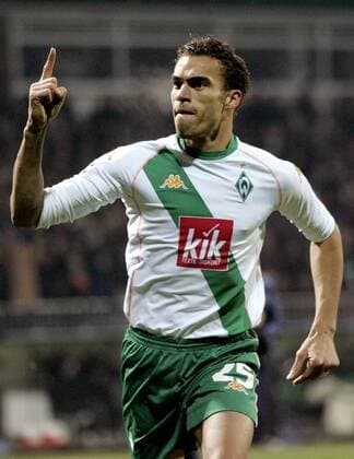 Valerien Ismael (Bremen) - Torjubel Fußball EC 1 Herren Champions League 2004 2005, SV Werder Bremen Einzelbild Bremen Freude,