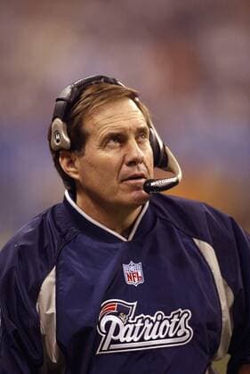 Head Coack Bill Belichick (New England Patriots) - PUBLISHING RIGHTS FOR GERMAN, SWISS, AUSTRIAN AND HUNGARIAN MEDIA ONLY (Icon8044847) American Football Herren NFL 2003 2004, Superbowl, Super Bowl, Endspiel, Finale Porträt Houston Nachdenklichkeit, Skepsis, EDITORIAL USE ONLY