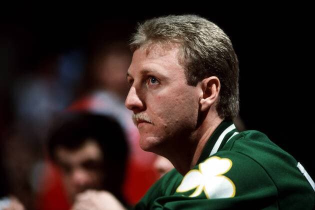 Larry Bird (Boston Celtics) - PUBLICATION ONLY FOR GERMAN, SWISS, AUSTRIAN AND HUNGARIAN MEDIA (Icon5000314) Basketball Herren NBA 1987 1988, Boston Celtics, Vdia Porträt EDITORIAL USE ONLY