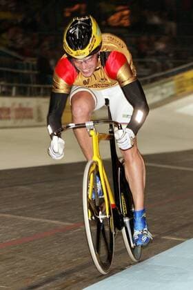 Jens Fiedler (Deutschland) Radsport Herren 22. Stuttgarter Sechstagerennen 2005, Sechstage, sechs Tage, Sixdays, six days, Rad, Bahnrad, Halle Einzelbild Stuttgart