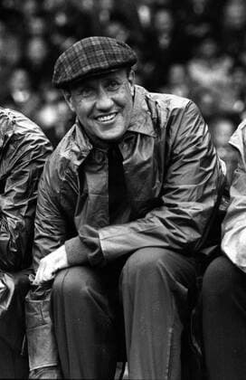 Bundestrainer Helmut Schön (BR Deutschland) zufrieden Fußball Länderspiel Herren Länderspiel 1966, Nationalmannschaft, Nationalteam, Nationaltrikot, Freundschaftsspiel, Testspiel Einzelbild Aufnahmedatum geschätzt Augsburg
