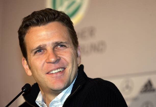 Teammanager Oliver Bierhoff (Deutschland) während der Pressekonferenz Fußball Herren Nationalmannschaft 2005, Nationalteam, Pressekonferenz, PK, Pressetermin Porträt Düsseldorf