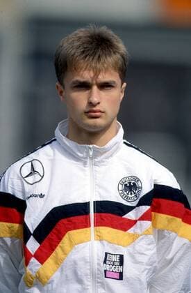 Christian Wück (U21 Deutschland) Fußball Länderspiel Herren DEUTSCHSPRACHIGE SPORTZEITSCHRIFTEN UND -ZEITUNGEN NUR NACH RÜCKSPRACHE, U 21 Länderspiel 1992 Porträt Pilsen