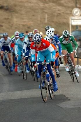 Kim Kirchen (Luxemburg Fassa Bortolo) führt das Feld an -  Radsport Herren GP Chiasso 2005, Straßenradsport, Straße, Rad, Vdig Gruppe Chiasso
