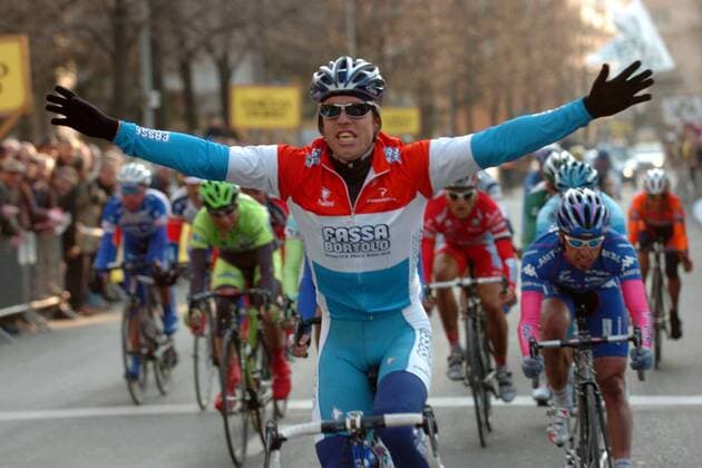 Kim Kirchen (Luxemburg Fassa Bortolo) - Sieger des GP Chiasso 2005 -  Radsport Herren GP Chiasso 2005, Straßenradsport, Straße, Rad, Vdig Einzelbild Chiasso Freude,