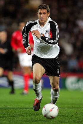 Moritz Volz (Deutschland U21) am Ball -  Fußball Länderspiel Herren U 21 Europameisterschaftsqualifikation 2005, Qualifikation, Nationalmannschaft, Nationalteam, Einzelbild Hull Dynamik,