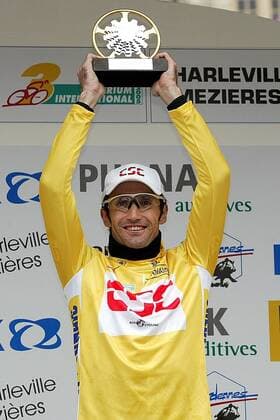 Bobby Julich (USA CSC) - Gesamtsieger des Criterium International 2005 Radsport Herren Criterium International 2005, Straßenradsport, Straße, Rad Einzelbild Charleville Mezieres Freude, Begeisterung,