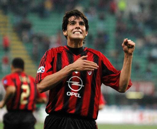 Kaka (Milan) - Torjubel Fußball Herren Serie A 2004 2005, 1. Italienische Liga, AC Mailand, Vdig Einzelbild Mailand Freude,