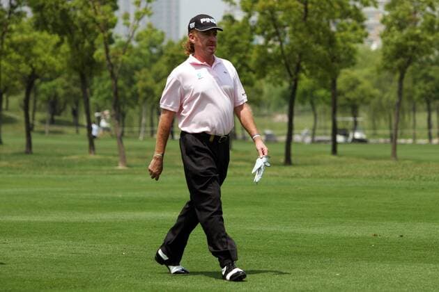 Miguel Angel Jimenez (Spanien) -  Golf Herren BMW Asian Open 2005, PGA European Tour, Golfen Einzelbild IMCp04631504 Shanghai
