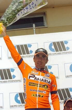Luca Mazzanti (Italien Ceramica Panaria) gewinnt den GP von Larciano 2005 -  Radsport Herren GP Larciano 2005, Straßenradsport, Straße, Rad Einzelbild Freude,
