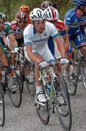 Danilo Di Luca (Italien Liquigas Bianchi) -  Radsport Herren 88. Giro d Italia 2005, dItalia, ProTour, Rad, Straßenradsport, Straße Gruppe 5. Etappe: Celano - L Aquila, Laquila